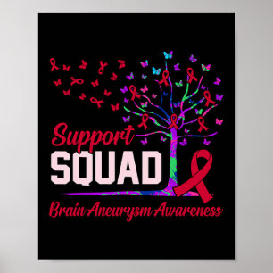 Poster Soutien Escadron Cerveau Aneurie Mois de sensibili