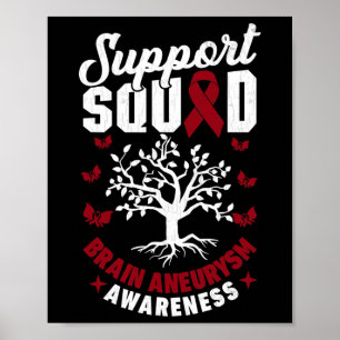 Poster Soutien Escadron Cerveau Aneurie Sensibilisation S
