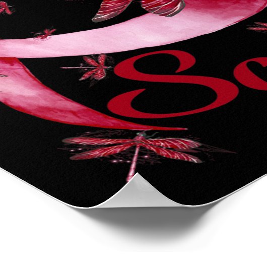 Poster Soutien Escadron Dragonfly Cerveau Aneurysme Sensi (Coin)