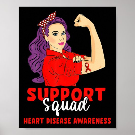 Poster Soutien Escadron Red Warrior Sensibilisation aux m (Devant)