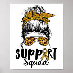 Poster Soutien Femmes De L'Escadron Leopard Messy Bun Rsd