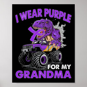 Poster Soutien Grand-mère Pancreatic Cancer Monster Camio