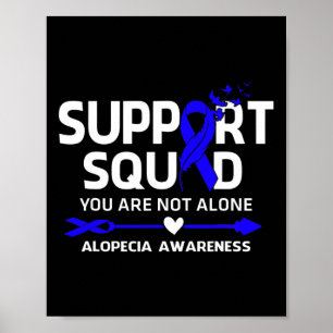 Poster Soutien Guerrier de l'équipe Alopécie