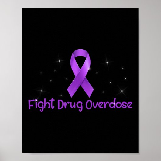 Poster Soutien Lutter Contre La Surdose De Drogue Sensibi (Devant)