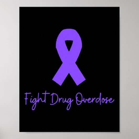 Poster Soutien Lutter Contre La Surdose De Drogue Sensibi (Devant)