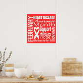 Poster Soutien Mois de sensibilisation aux maladies cardi (Cuisine)