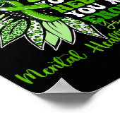 Poster Soutien motivationnel Guerrier Santé mentale (Coin)