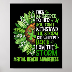 Poster Soutien motivationnel Guerrier Santé mentale