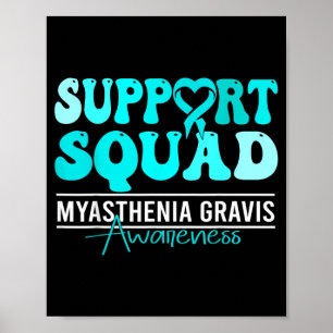 Poster Soutien pour la sensibilisation à la myasthénie gr