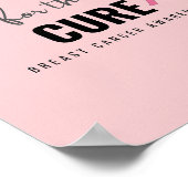 Poster soutien pour le traitement du cancer du sein Poste (Coin)