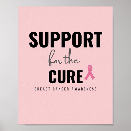 Poster soutien pour le traitement du cancer du sein Poste (Devant)