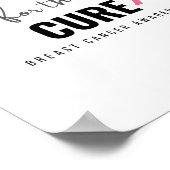 Poster soutien pour le traitement du cancer du sein Poste (Coin)