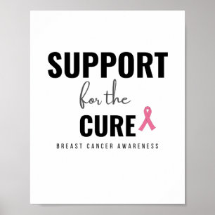 Poster soutien pour le traitement du cancer du sein Poste