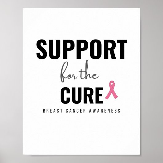 Poster soutien pour le traitement du cancer du sein Poste (Devant)