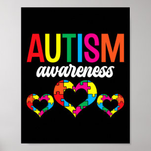 Poster Soutien sensibilisation sur l'autisme Autistes Aut