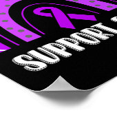 Poster Soutien Squad Purple Rainbow Fibromyalgia (Coin)