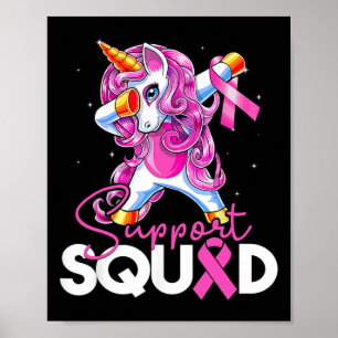 Poster Soutien Squad Sensibilisation au cancer du sein Un