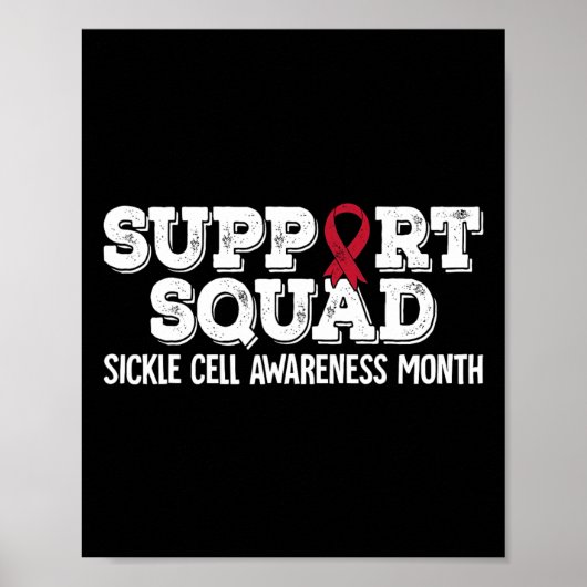 Poster Soutien Squad Sickle Cell Awareness Mois 1 (Devant)
