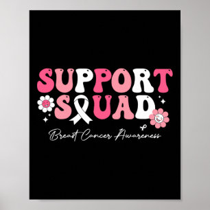 Poster Soutien super Équipe de sensibilisation au cancer 