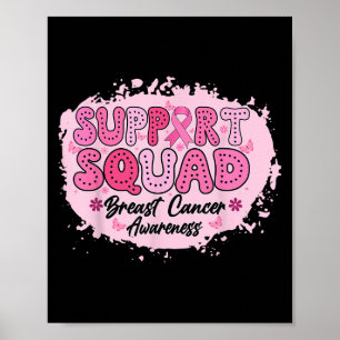Poster Soutien super Squad Sensibilisation au cancer du s