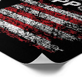 Poster Soutien technique Drapeau États-Unis Maison Blanch (Coin)