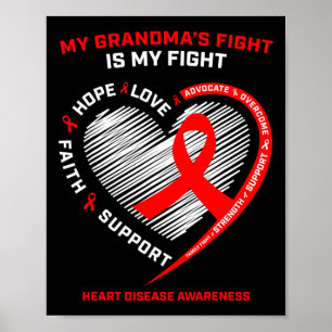 Poster Soutien vestimentaire Grand-mère Médecine du coeur