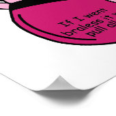 Poster Soutiens-gorge et humour de rides (Coin)