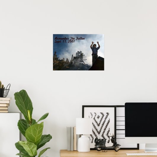 Poster Souvenez-vous de la chute (Bureau à domicile)