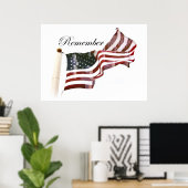 Poster Souvenez-vous de la Journée commémorative - Les cr (Bureau à domicile)