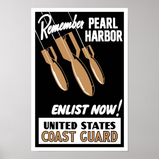 Poster Souvenez-vous de Pearl Harbor Inscrivez-vous maint (Devant)
