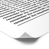 Poster Souvenez-vous des montagnes et des vallées (Coin)