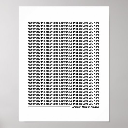 Poster Souvenez-vous des montagnes et des vallées (Devant)