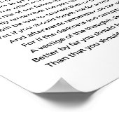 Poster Souvenez-vous du poème de Christina Georgina Rosse (Coin)