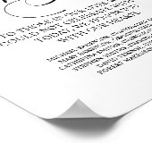 Poster Souvenir Affectueux Dans Notre Cœur Panneau de tab (Coin)