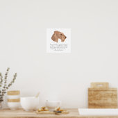 Poster Souvenir, chienne (Cuisine)