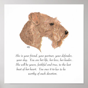 Poster Souvenir, chienne