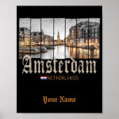 Poster Souvenir d'Amsterdam Netherlands (Devant)