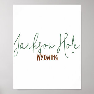 Poster Souvenir de Jackson Hole, Wyoming