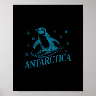 Poster Souvenir de manchots antarctiques - Croisière aven