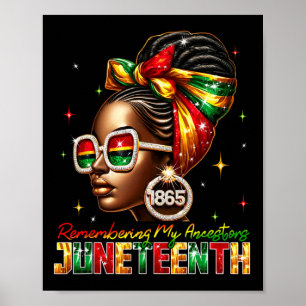 Poster Souvenir de mes ancêtres Junetten African Black