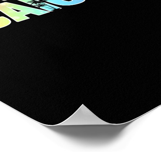 Poster Souvenir de Turks & Caicos Palm Trees (Coin)