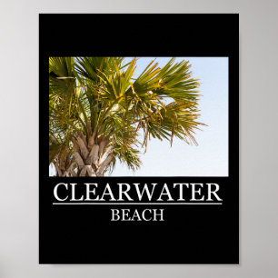 Poster Souvenir de vacances à Clearwater Beach Floride po
