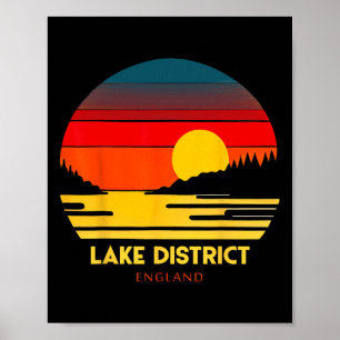 Poster Souvenir de vacances dans le Lake District en Angl