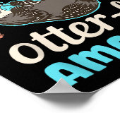 Poster Souvenir de vacances de la loutre de mer de l'Alas (Coin)