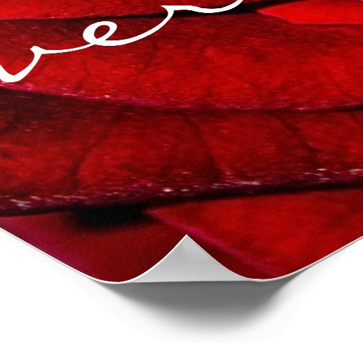 Poster Souvenir de verset de la Bible de l'amour éternel (Coin)