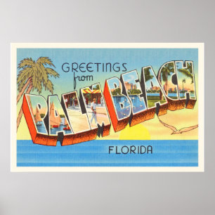 Poster Souvenir de Vintage voyage de la Floride FL de