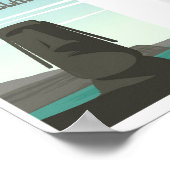 Poster Souvenir de voyage de l'île de Pâques (Coin)