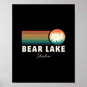 Poster Souvenir de voyage vacances Bear Lake Idaho