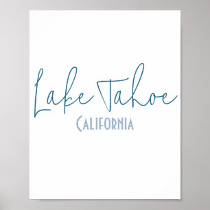 Poster Souvenir du lac Tahoe, Californie