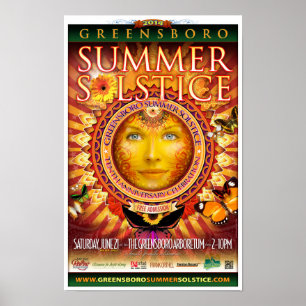 Poster Souvenir du solstice d'été de Greensboro 2014